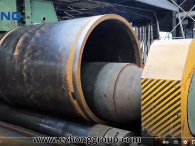 120x3200 EZHONG 3 Rollen Platten walz maschine