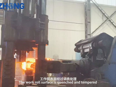 Die Arbeits rollen oberfläche wird abgeschreckt und gehärtet